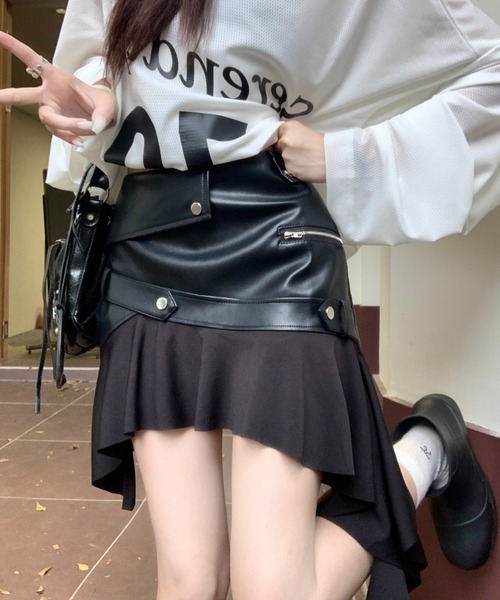 DIAVEL スカート 切り替えミニスカート インナーパンツ付 : ZOZOTOWN