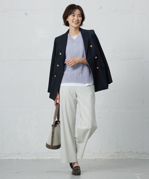 J.PRESS ニット セーター 「洗える」GIZA MERCERIZE COTTON