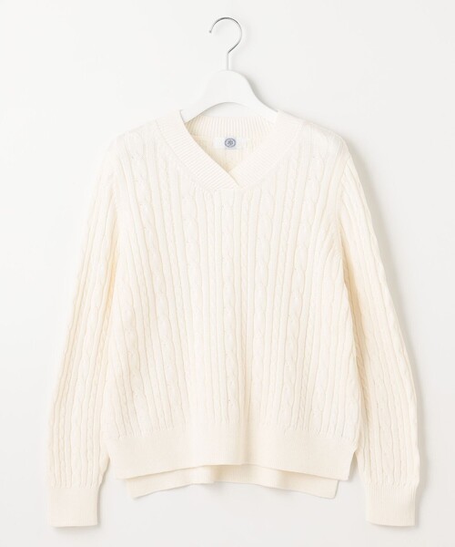 J.PRESS ニット セーター 「洗える」GIZA MERCERIZE COTTON