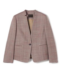 TOMORROWLAND collection ジャケット ノーカラージャケット メランジ