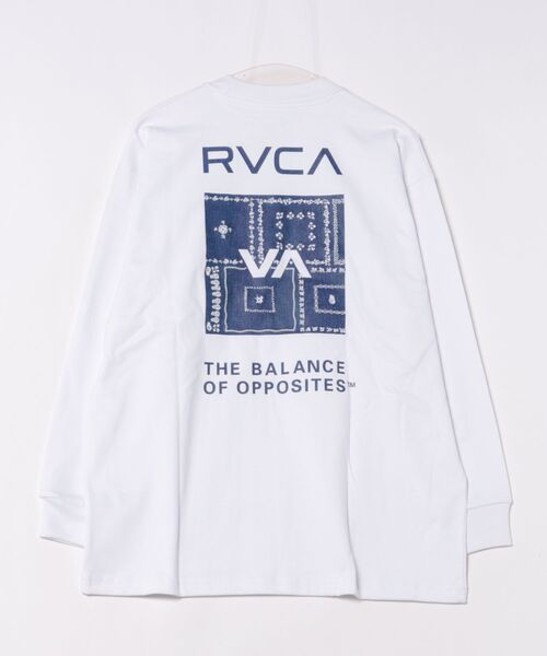 tシャツ RVCA/ルーカ バンダナ柄ロンT BF043-051 レディース RVCA tシャツ RVCA/ルーカ バンダナ柄ロンT BF043-051