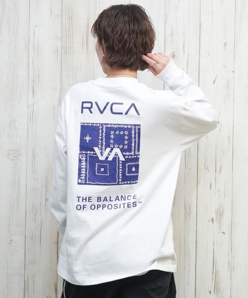 tシャツ RVCA/ルーカ バンダナ柄ロンT BF043-051 レディース RVCA tシャツ RVCA/ルーカ バンダナ柄ロンT BF043-051