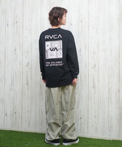 tシャツ RVCA/ルーカ バンダナ柄ロンT BF043-051 レディース RVCA ルーカ レディース 長袖 Tシャツ バンダナ柄ロンT BF043
