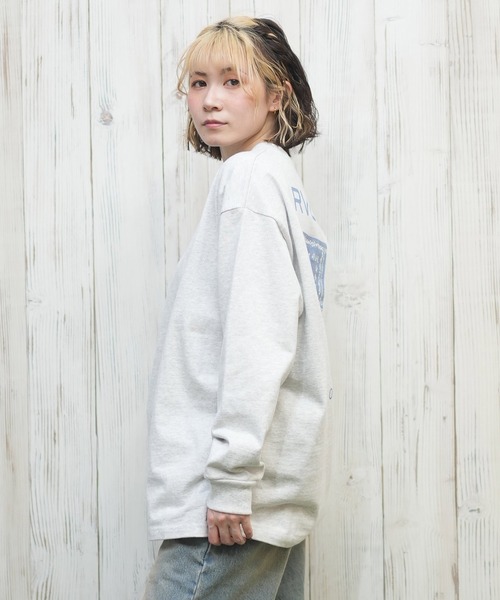 tシャツ RVCA/ルーカ バンダナ柄ロンT BF043-051 レディース RVCA tシャツ RVCA/ルーカ バンダナ柄ロンT BF043-051