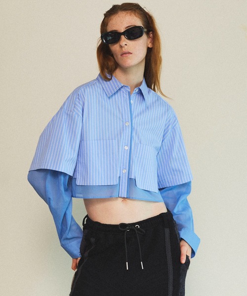 イマテリアル シャツ short layered shirt deres 【公式通販】
