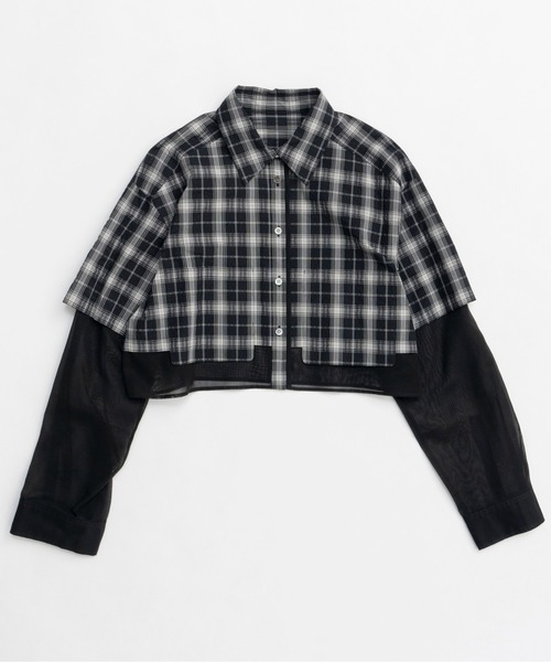 イマテリアル シャツ short layered shirt deres 【公式通販】