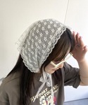 チェック柄/レース バブーシュカの詳細画像5