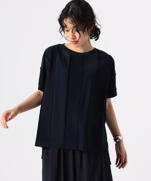 tシャツ ビックストライプ ビックサイズプルオーバー レディース