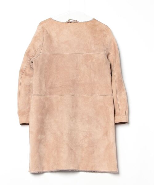 「OWEN BARRY」 ムートンコート 36 ベージュ レディース_画像2