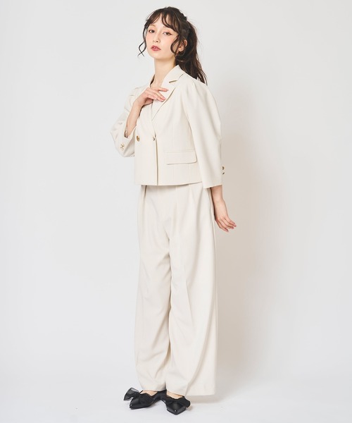 robe de chambre クロップドジャケット L 31 Sons de mode ジャケット テーラードジャケット クロップド