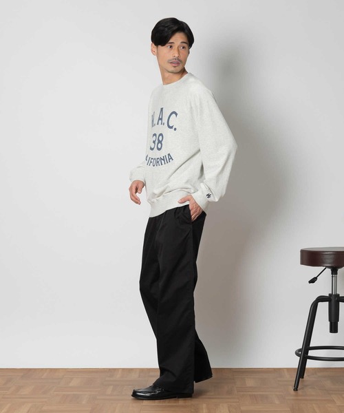 BACK NUMBER パンツ 「BACK NUMBER」ストレッチワイドトラウザー