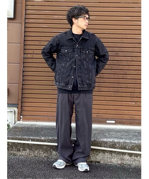 BACK NUMBER パンツ 「BACK NUMBER」ストレッチワイドトラウザー
