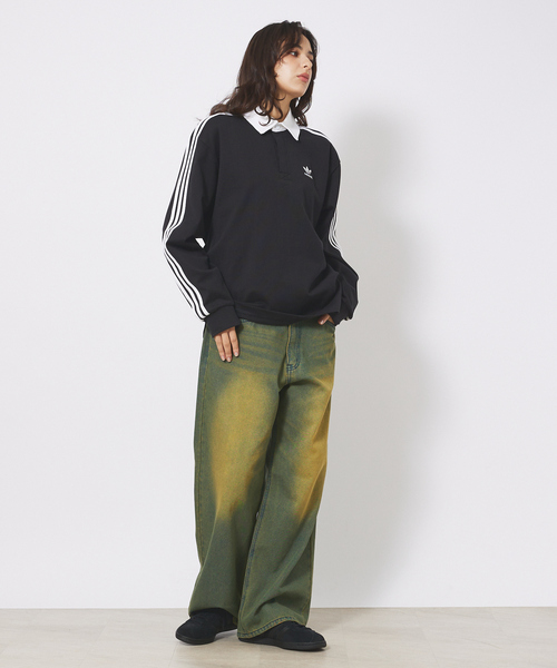 adidas アディダス originals RUGBY SHIRT ポロシャツ adidas ポロシャツ 「adidas originals/アディダスオリジナルス