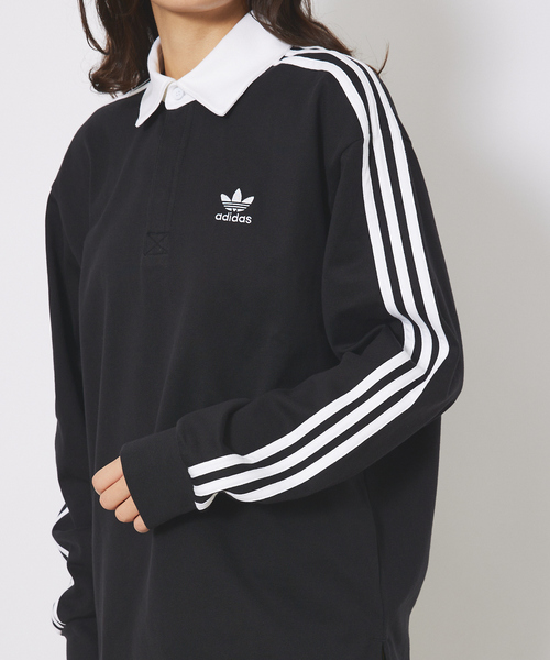 adidas アディダス originals RUGBY SHIRT ポロシャツ adidas Originals アディダス ポロシャツ 長袖 メンズ ラグビー