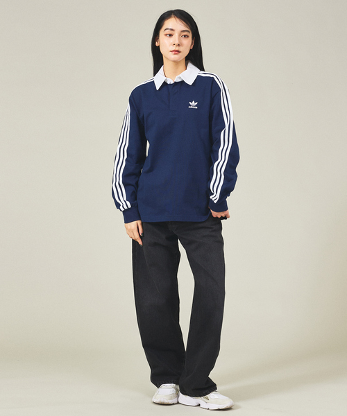 adidas アディダス originals RUGBY SHIRT ポロシャツ 送料無料adidas Originals MEN'S L/S RUGBY SHIRT (adidas
