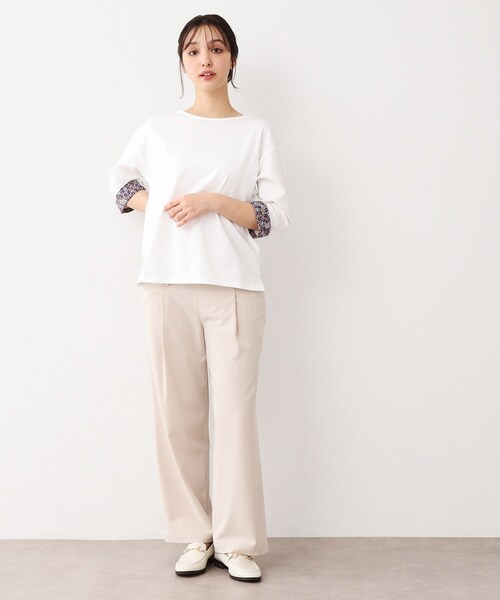 LAURA ASHLEY tシャツ 「洗える／コットン100％／同柄アイテム