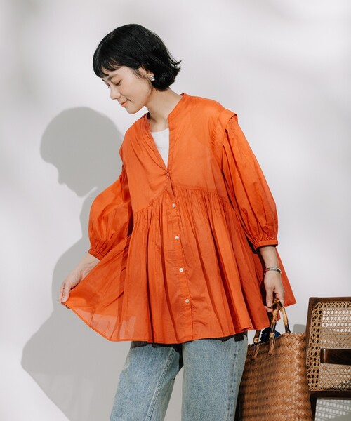 ブラウス シャツ インド ボイルスキッパーシャツ レディース | FREAK'S STORE | 05