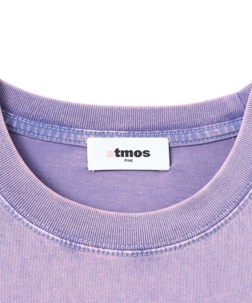 atmos girls tシャツ pink Bleached Finishing T-shirt