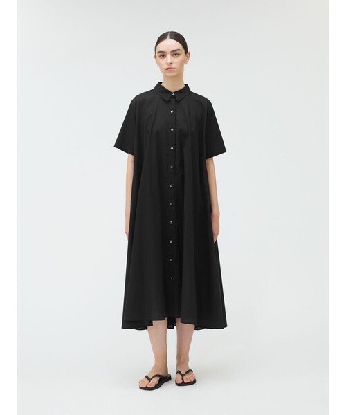 mizuiroind ワンピース mizuiroind ワンピース mizuiro ind ハーフスリーブフレアシャツ