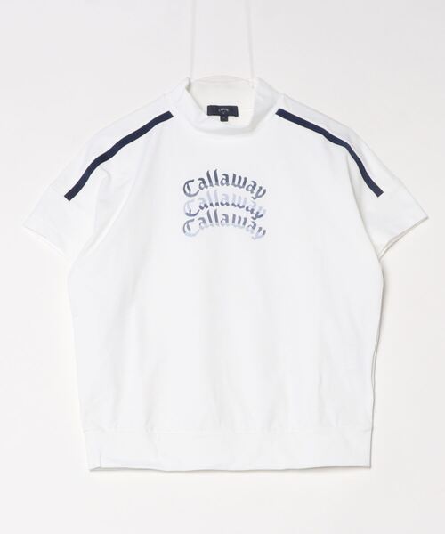 Callaway ブラウス シャツ キャロウェイ 裏クール半袖モック