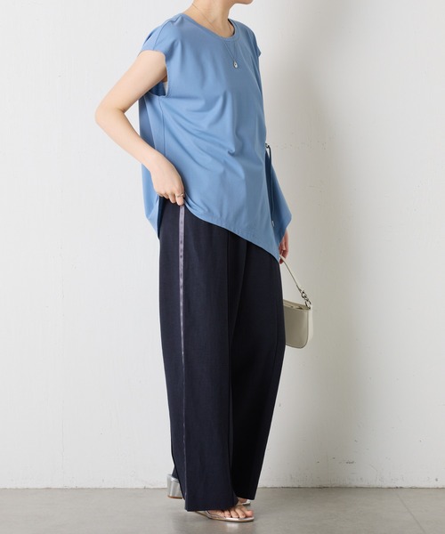 tシャツ クールタッチフロントドロストアレンジT レディース COLLAGE GALLARDAGALANTE tシャツ クールタッチフロントドロスト