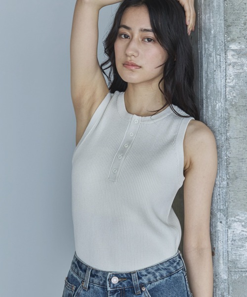 HYS 今期　タンクトップ MOUSSY | LACE DOCKING タンクトップ (タンクトップ ) |SHEL