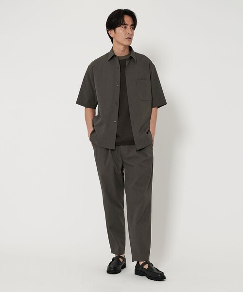 クルーレ crewre ショートスリーブボクシージャケット サイズ1 BEAUTY&YOUTH UNITED ARROWS シャツ KOMATSU PACK トロピカル
