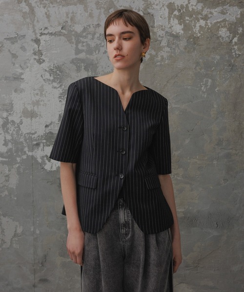 ADAM ET ROPE'（アダムエロペ） ジャケット ノーカラージャケット