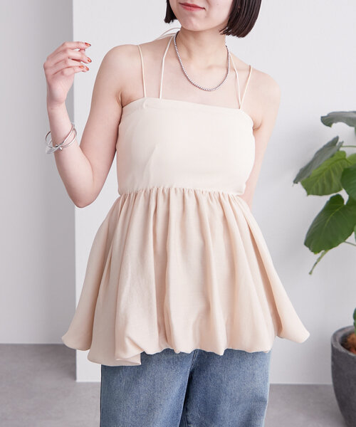 mystic（ミスティック） ブラウス シャツ ベアバルーンビスチェ