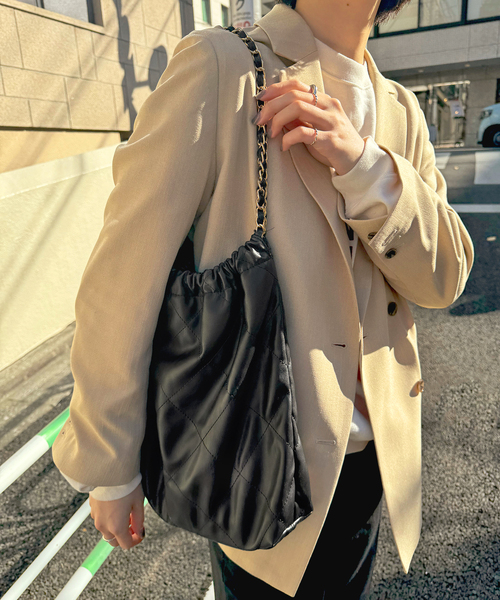 SLOBE キルティングバッグ　新品　ベージュ 追加》SLOBE キルティングバッグ（トートバッグ）｜SLOBE IENA