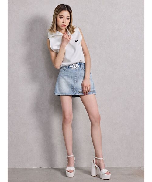 GYDA（ジェイダ） デニムスカート GD MOLDスカートライクデニム