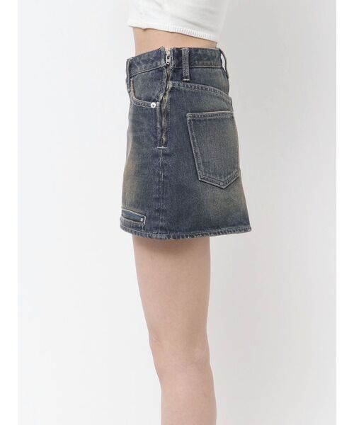 gyda ミニスカート GYDA デニムスカート GD MOLDスカートライクデニムショート
