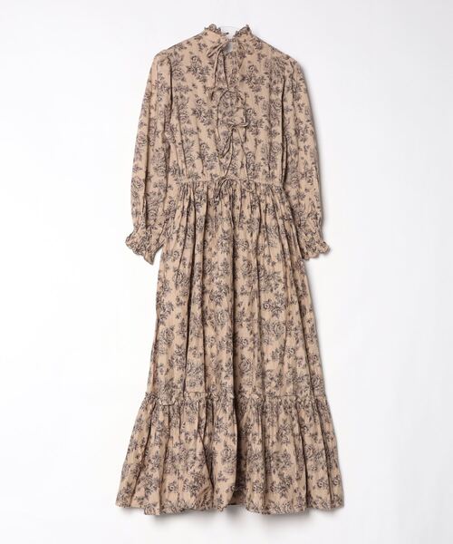 セブンテンバイミホカワヒト オープンネッククラシックワンピース seventen オープンネッククラシックワンピース(ベージュ) - seventen