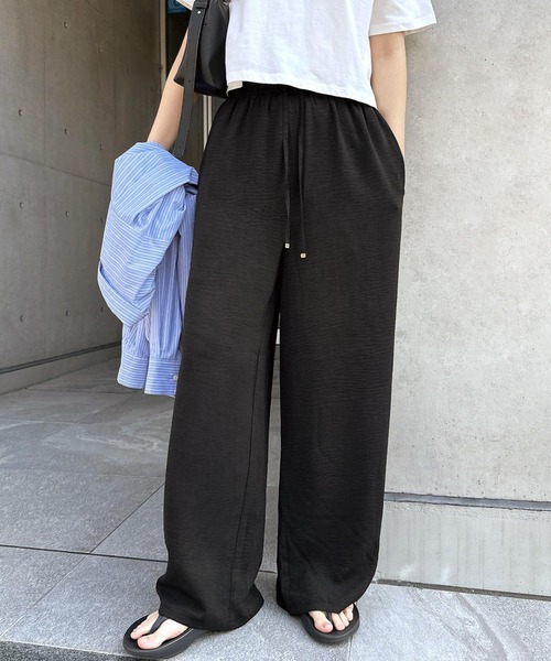andme（アンドミー） ワイドパンツ パンツ 「新色追加」イージーワイド