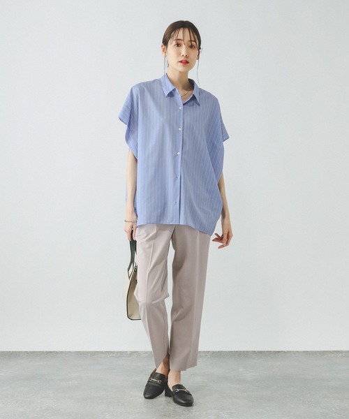 JUSGLITTY 黒　テーパードパンツ　新品 ウツクシルエットDRYプレミアムテーパードパンツTall/289088