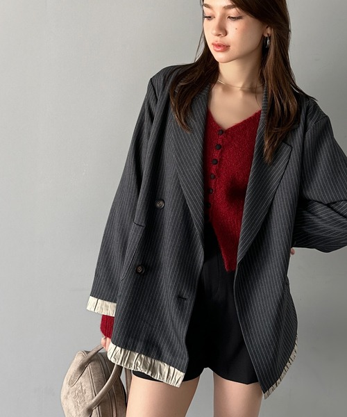 mily bilet ジャケット テーラードジャケット 「mily bilet」ゆるっと