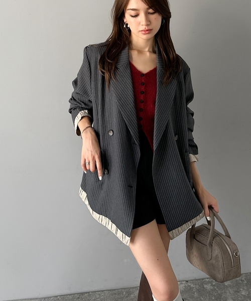 mily bilet ジャケット テーラードジャケット 「mily bilet」ゆるっと