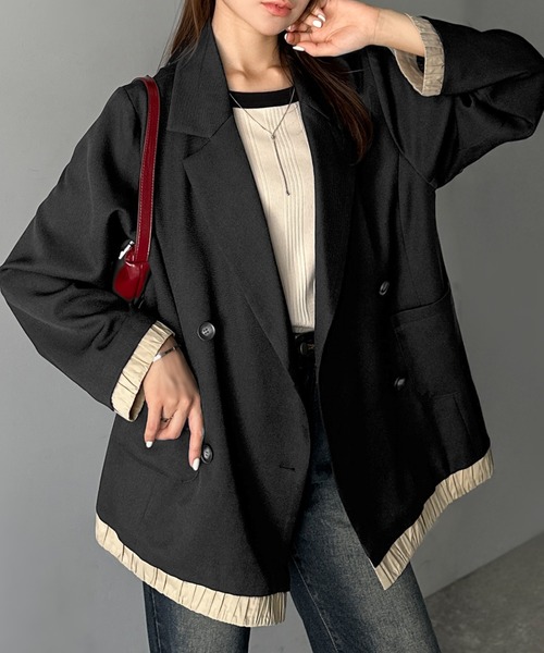 mily bilet ジャケット テーラードジャケット 「mily bilet」ゆるっと