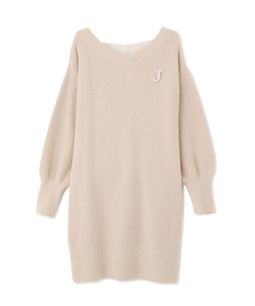 「JILL by JILL STUART」 ニットワンピース FREE パープル レディース_画像2