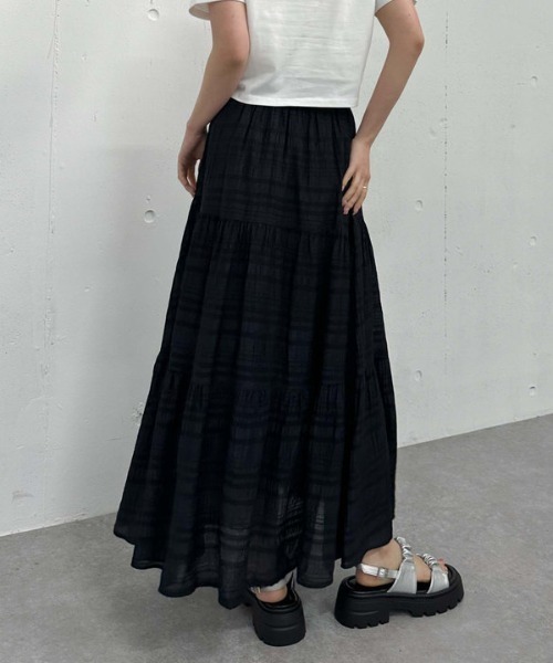 【新品未使用タグ付】COCO DEALシアーシャーリングメローティアードスカート 楽天市場】【即日出荷】(ファイナルセール30%OFF) COCODEAL ココ