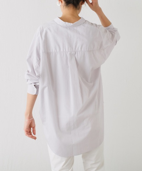 新品　BEARDSLEY ビアズリー 長袖シャツフーディ BEARDSLEY 「BEARDSLEY」 長袖シャツ FREE ブルー レディース