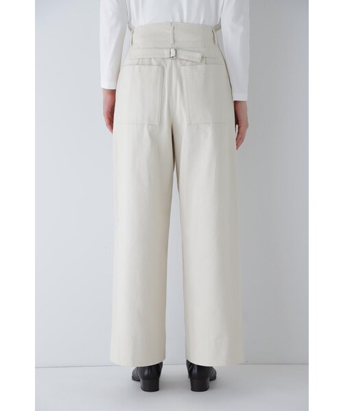 「human woman」 チノパンツ MEDIUM ホワイト系その他 レディース