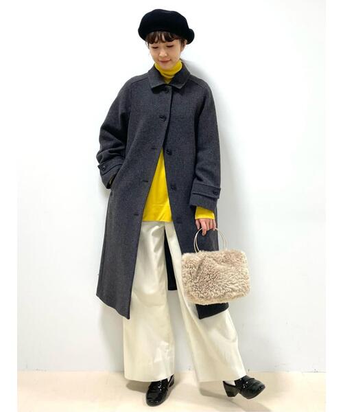 「human woman」 チノパンツ MEDIUM ホワイト系その他 レディース