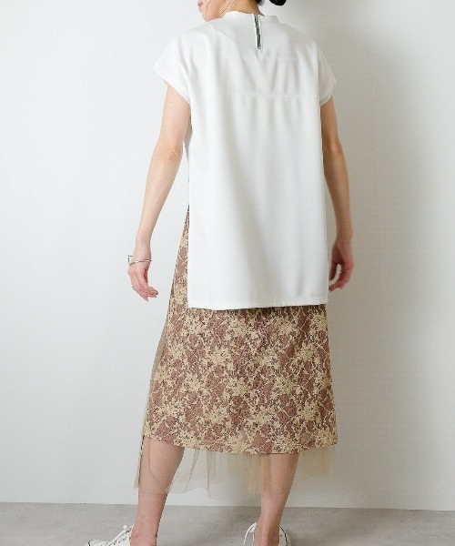 「TEVALT」 半袖カットソー 38 ブラック レディース_画像3