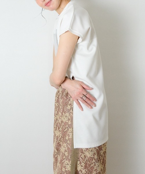 「TEVALT」 半袖カットソー 38 ブラック レディース_画像5