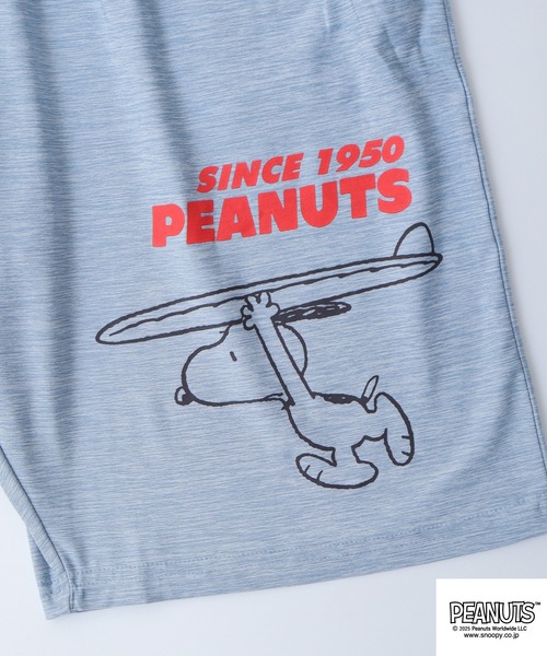 PEANUTS ハーフパンツ パンツ 短パン PEAUTS スヌーピー＆ウッド