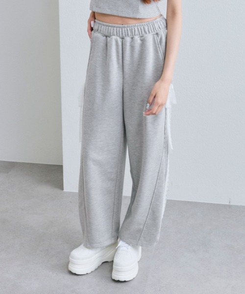 スナイデル☆ダブルリボンスウェットパンツ SNIDEL（スナイデル）の「ダブルリボンスウェットパンツ