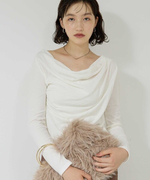 tシャツ 「2WAY」オフショルカットソー レディース