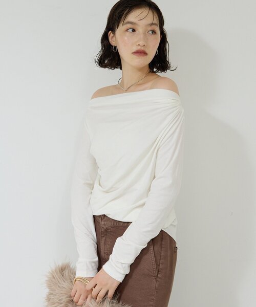 GALLARDAGALANTE tシャツ 「2WAY」オフショルカットソー