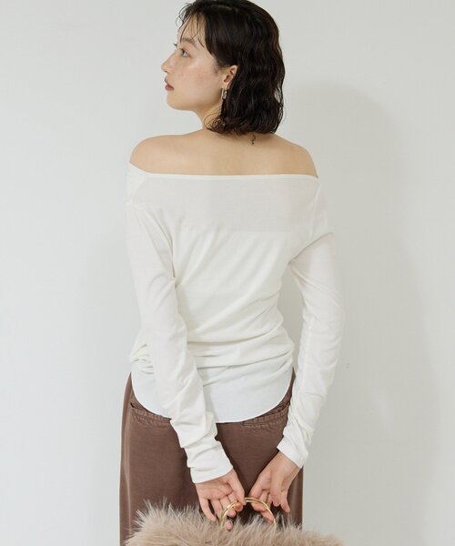 ガリャルダガランテ　オフショルカットソー　2WAY GALLARDAGALANTE（ガリャルダガランテ） tシャツ 「2WAY」オフショル